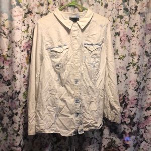 Lane Bryant women’s size 22 distressed shirt AS IS